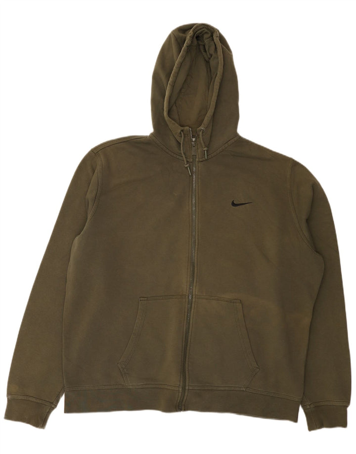 Nike Herren Zip Hoodie Pullover 2XL Khaki