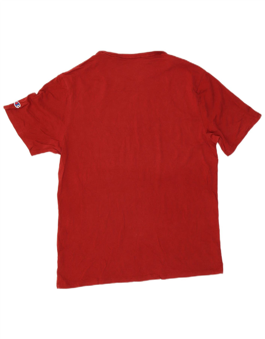 Champion Herren-T-Shirt mit Grafik, Größe L, aus roter Baumwolle