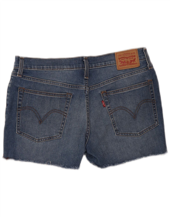 Levi's Damen Jeansshorts W29 mittelblaue Baumwolle