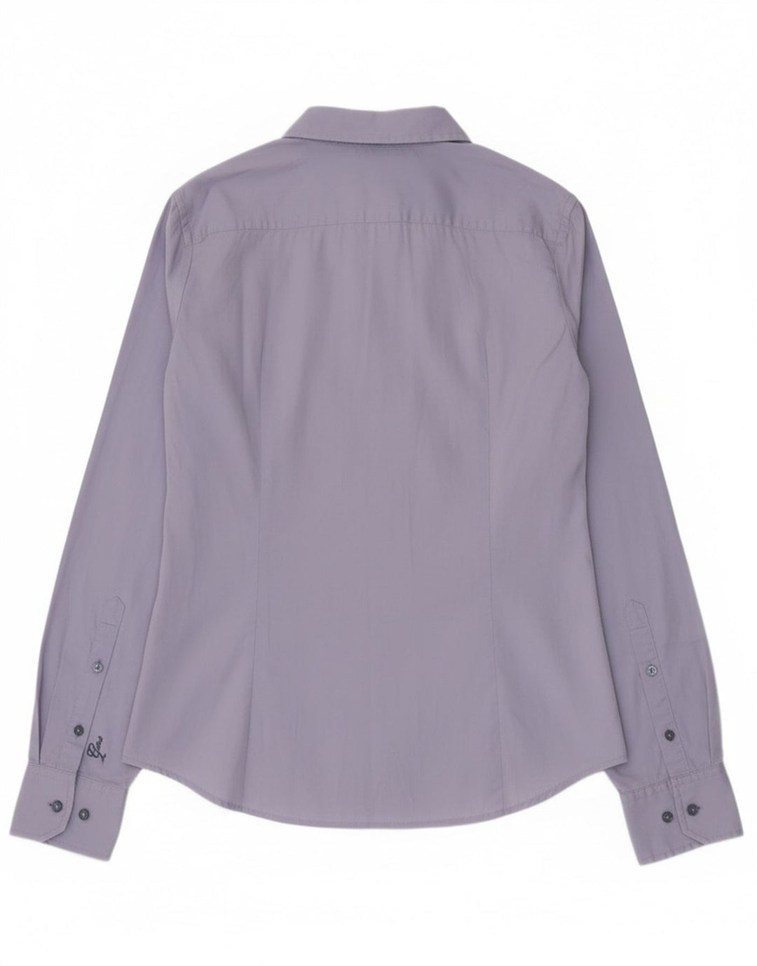 Gas Damenhemd UK 14 Mittelblaue Baumwolle