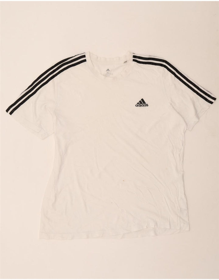 Adidas Herren T-Shirt Top XL Weiß Baumwolle