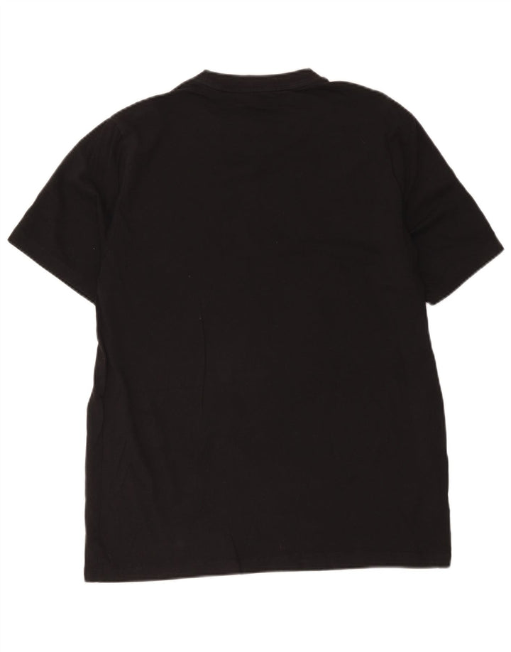 Fred Perry Herren T-Shirt Top Large Schwarz Baumwolle