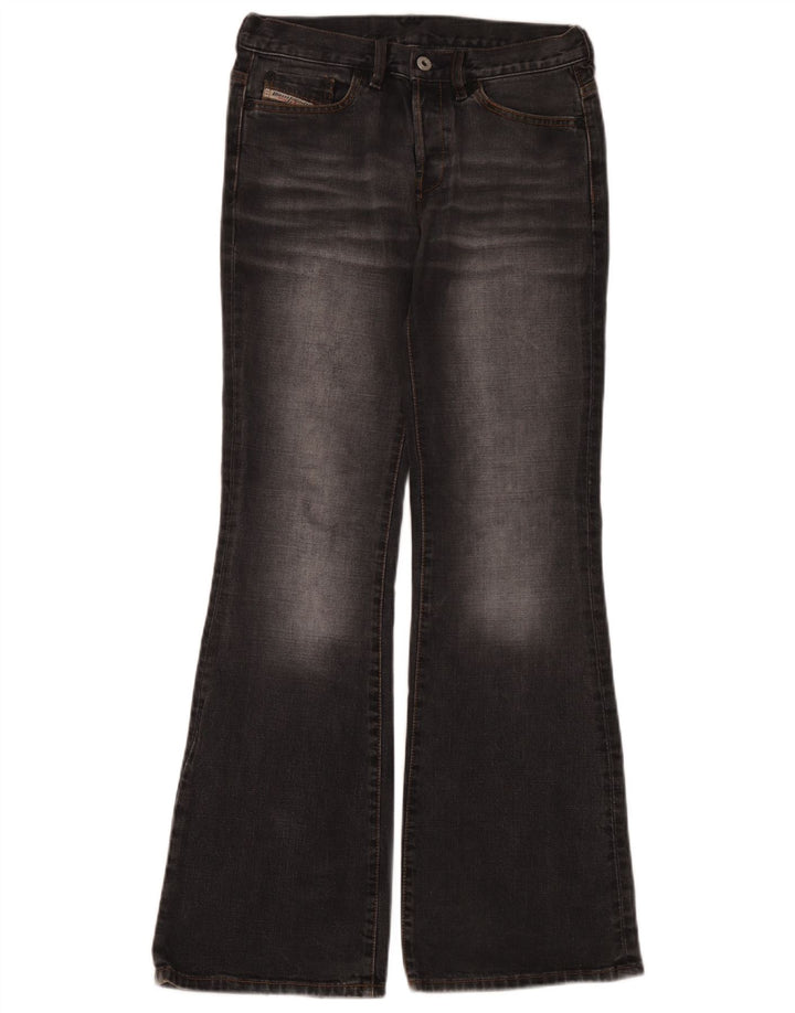 Diesel Damen Schlagjeans W27 L32 Schwarze Baumwolle