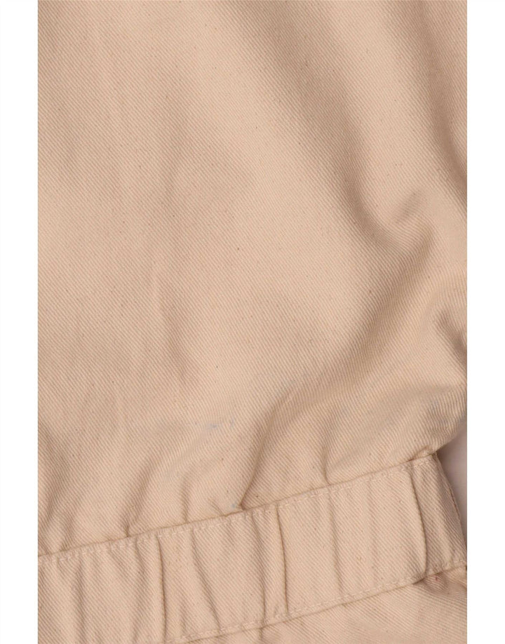 Zara Womens Denim Playsuit UK 14 Mittelbeige Baumwolle