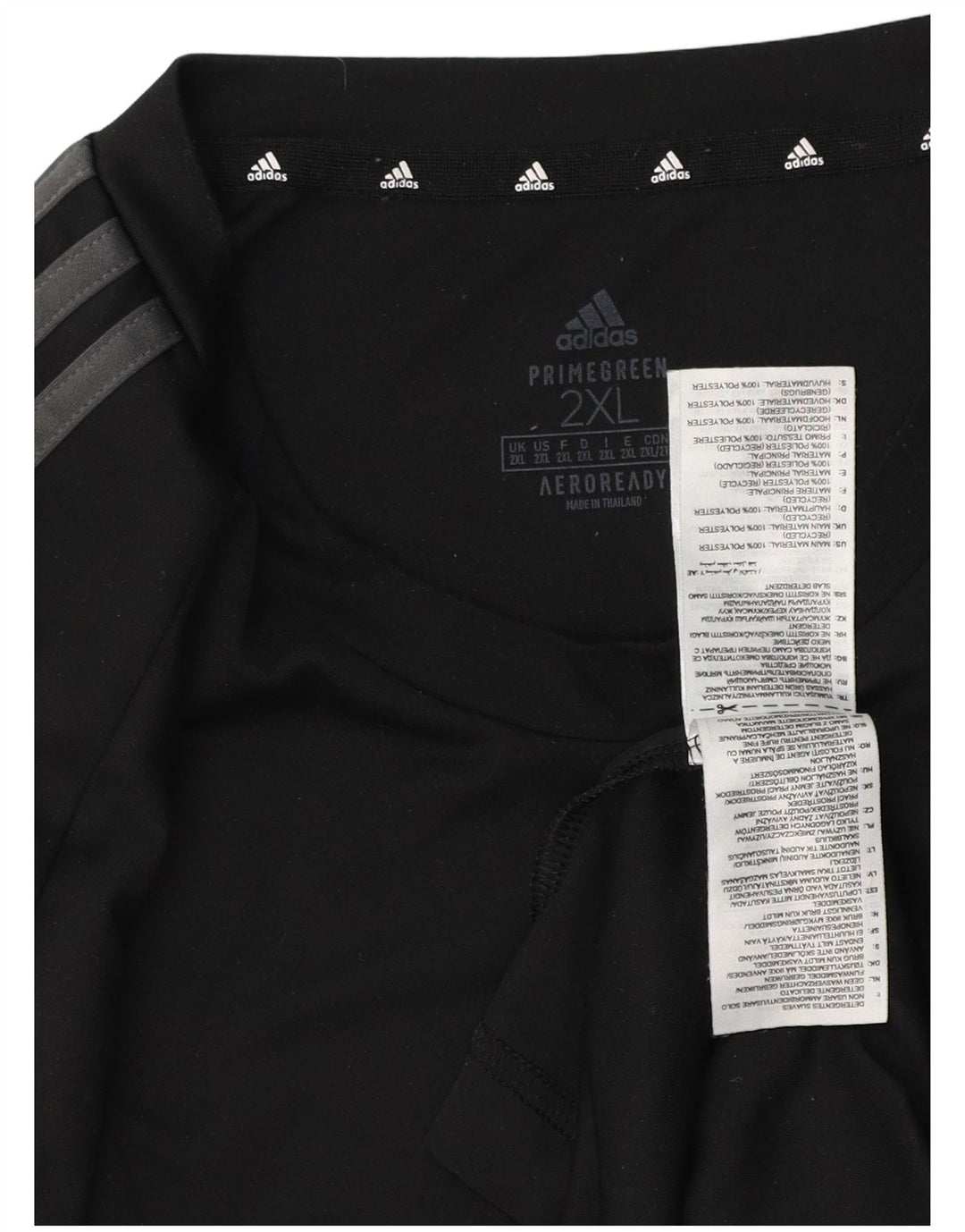 Adidas Herren Aeroready T-Shirt Top 2XL Schwarz Polyester