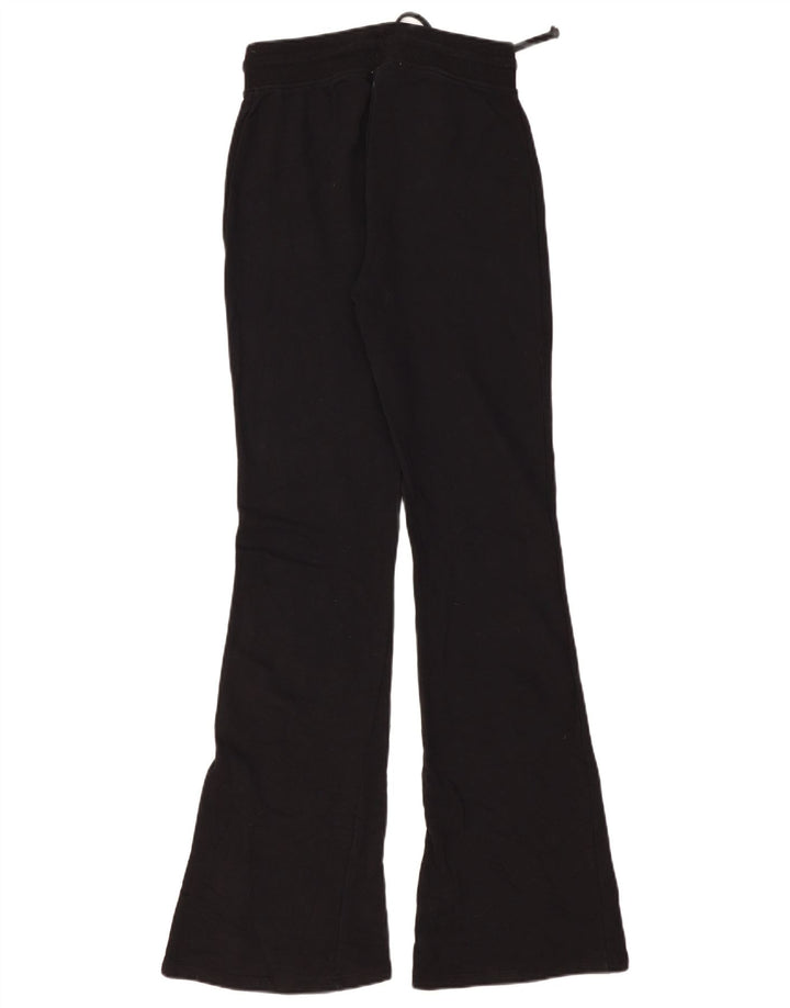 Zara Damen Flare-Trainingshose UK 12 Medium Schwarz