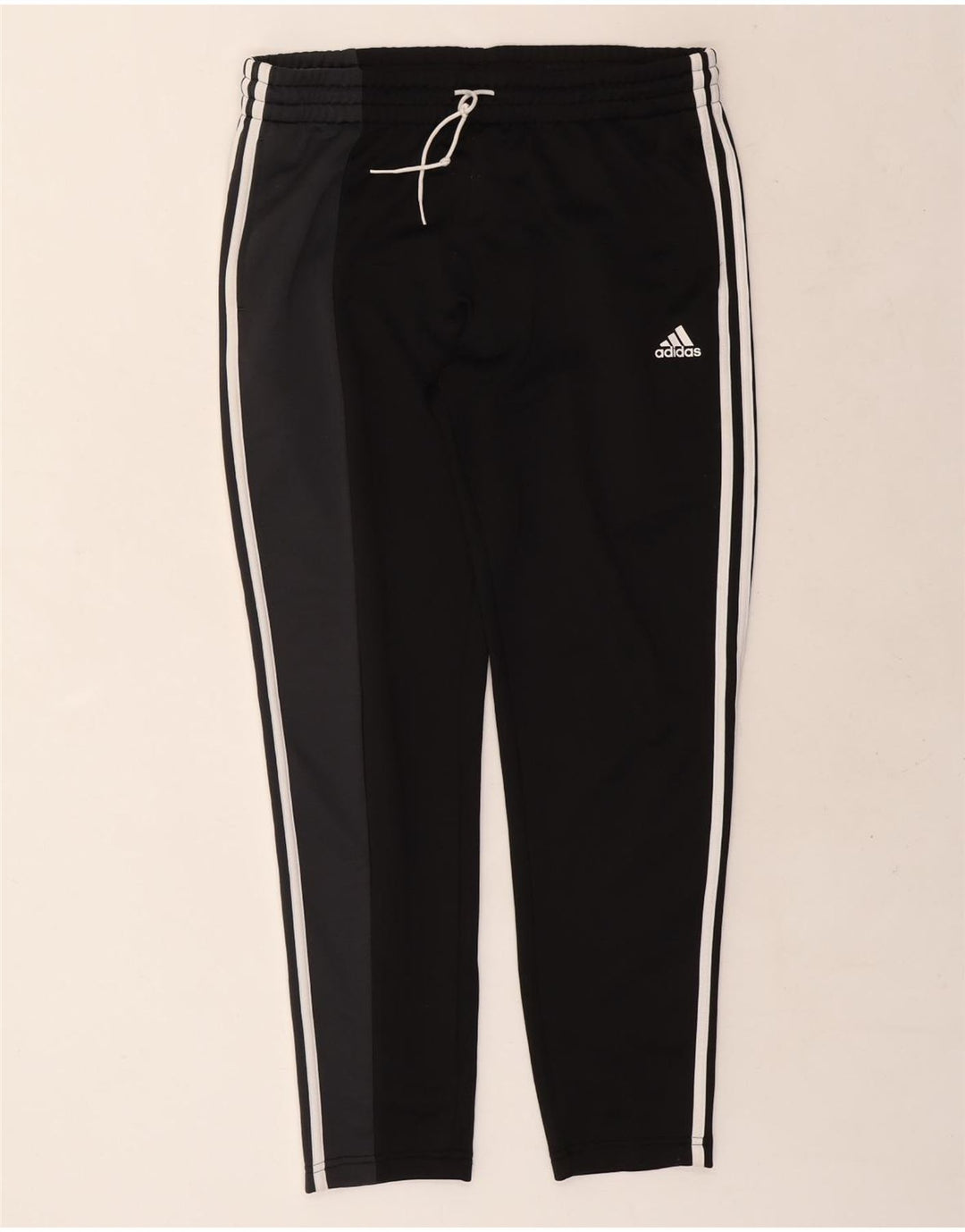 Adidas Damen-Trainingshose UK 16/18 Large Schwarz Colourblock Polyester
