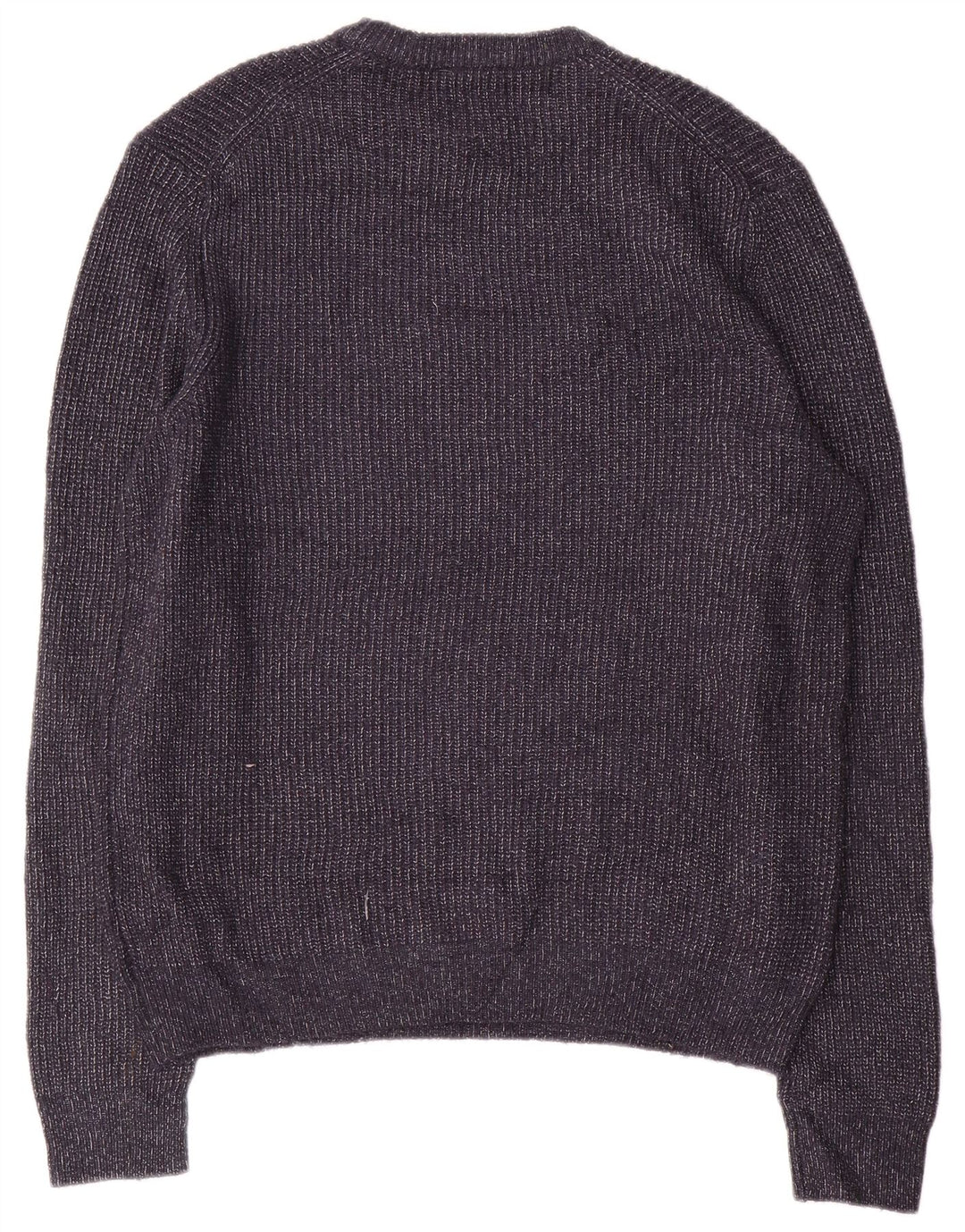 Marks & Spencer Herren-Pullover mit Rundhalsausschnitt, Mittelblau meliert
