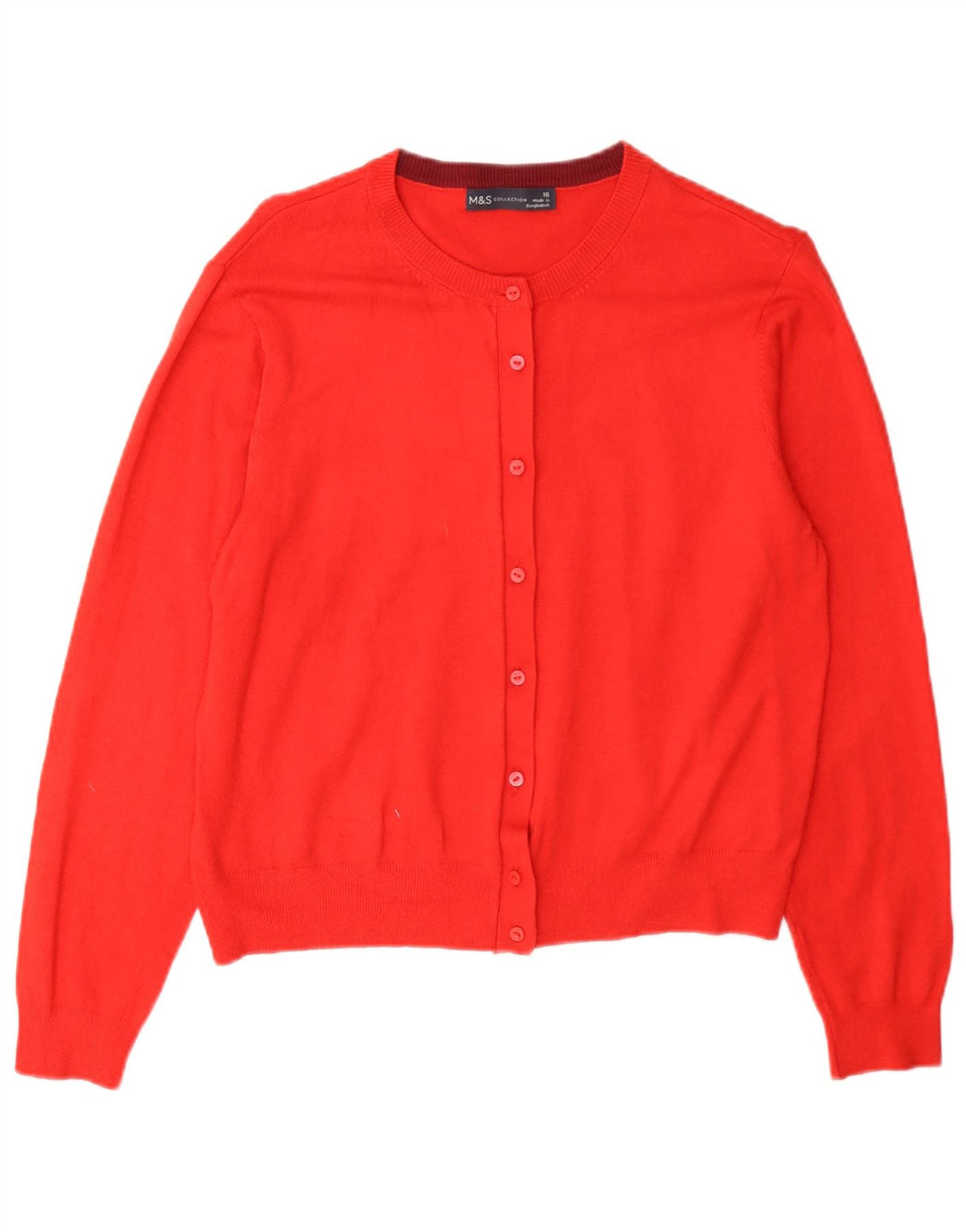 Marks & Spencer Damen-Cardigan-Pullover UK 16 Große rote Viskose