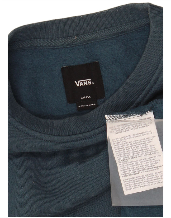 VANS Herren Sweatshirt Pullover Small Blau Baumwolle