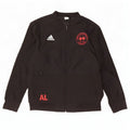 Adidas Herren Climalite Graphic Trainingsanzug Top Jacke Großes schwarzes Polyester