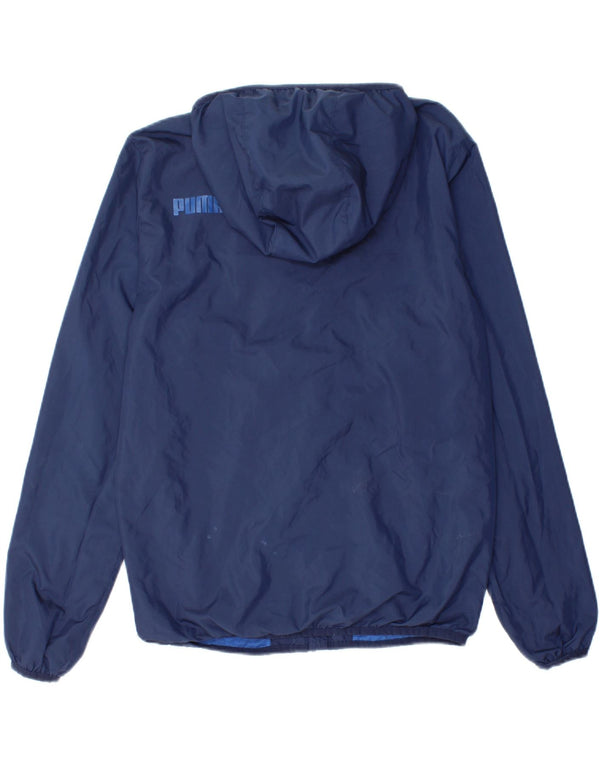 Puma Herren Graphic Hooded Rain Jacket UK 34 XS Marineblau Polyester