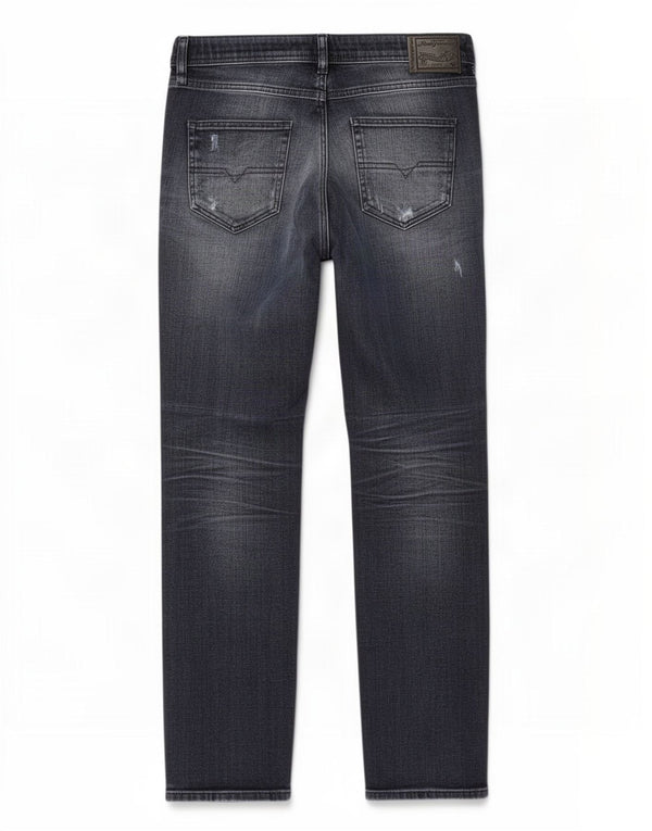 Diesel Herren Reen Distressed Regular Straight Jeans W30 L32 Blaue Baumwolle