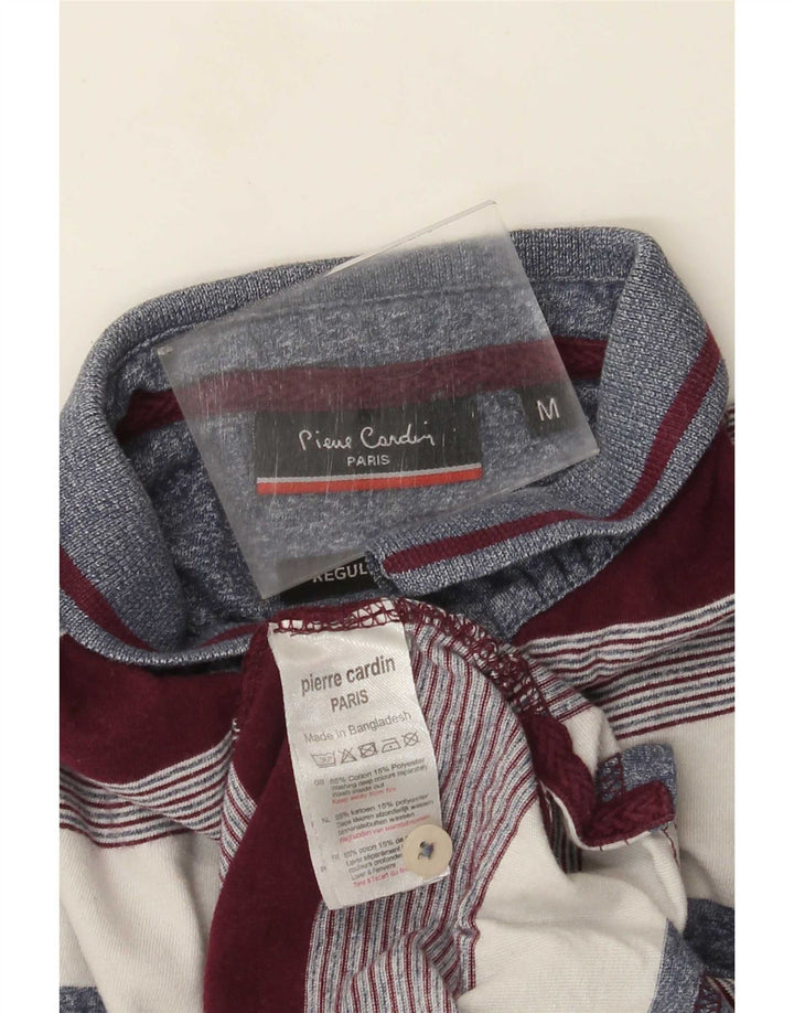 Pierre Cardin Herren-Poloshirt, mittelgroß, mehrfarbig, gestreift, Baumwolle