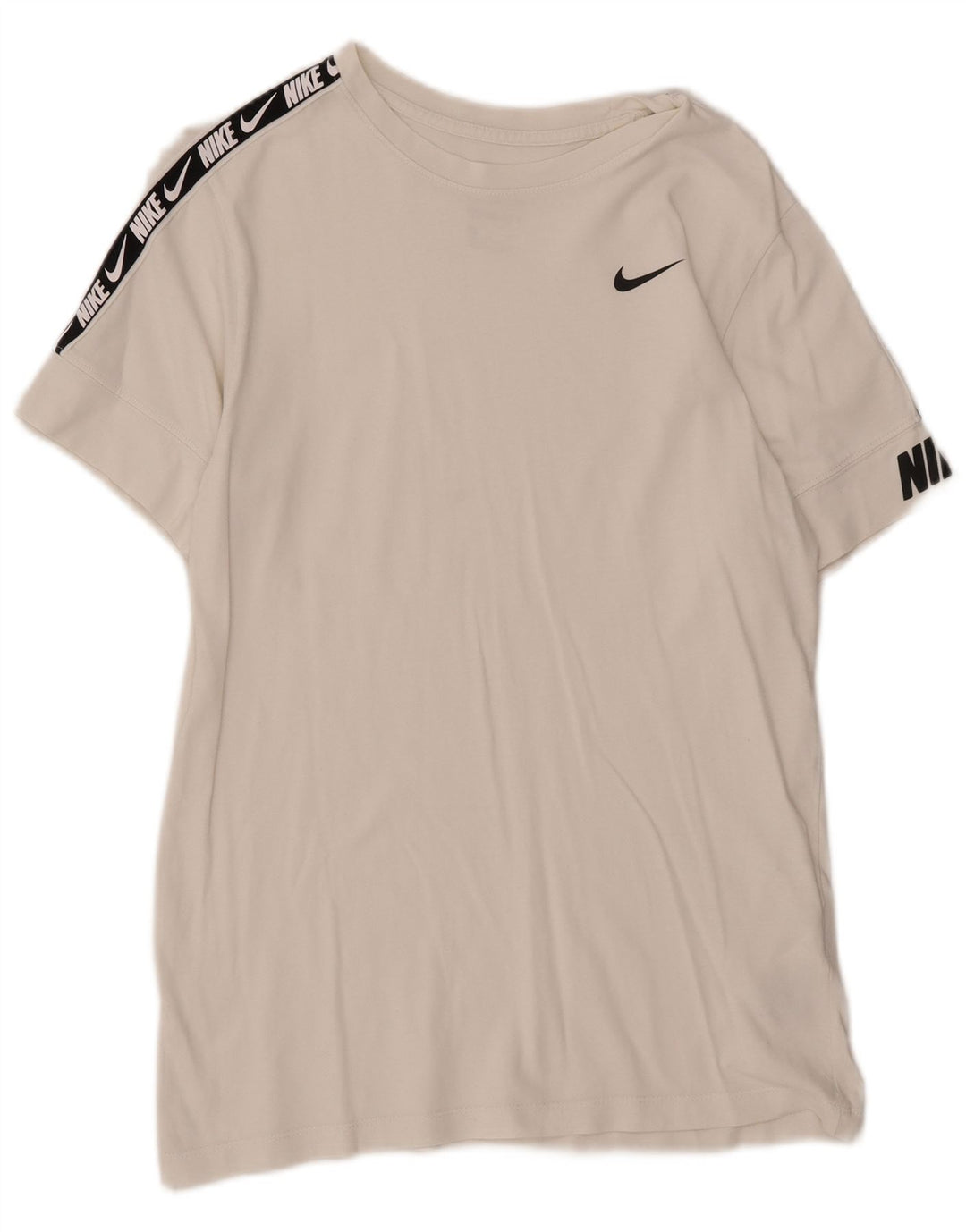 NIKE Mens Standard Fit Graphic T-Shirt Top Small White Cotton