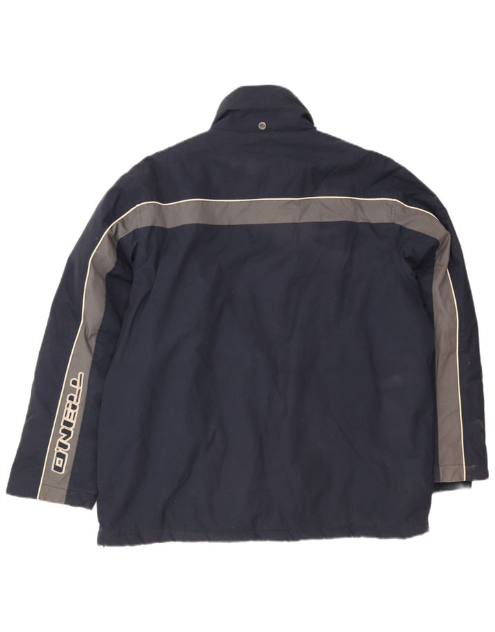 O'Neill Herren-Windbreaker-Jacke mit Grafik, UK 40, Größe L, Marineblau, Farbblock