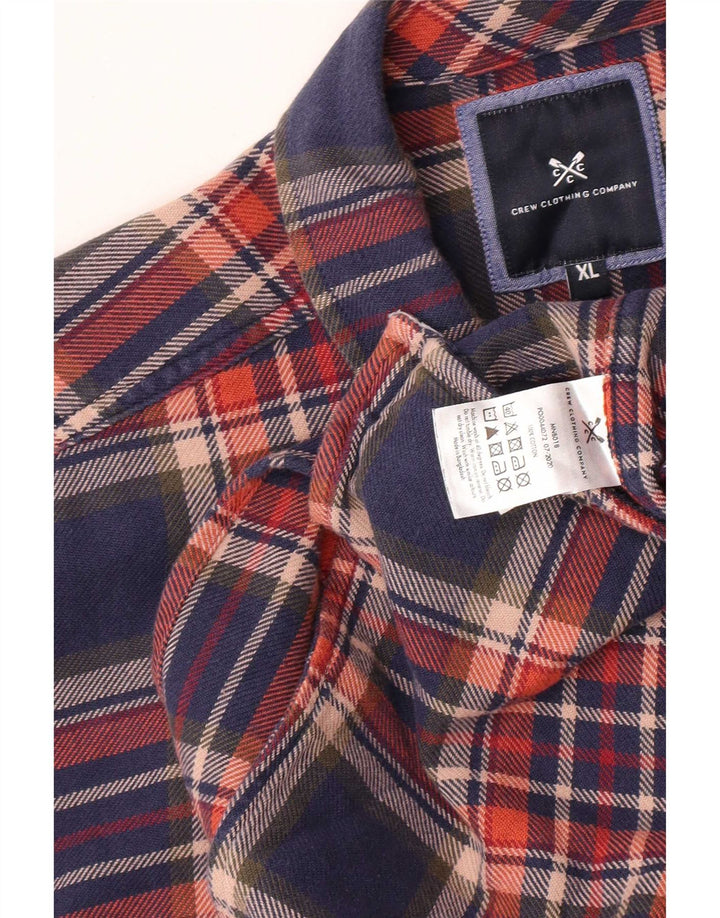 Crew Clothing Herren-Flanellhemd XL, mehrfarbig, kariert, Baumwolle