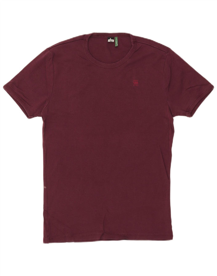 G-STAR Herren T-Shirt Top Large Burgund Baumwolle