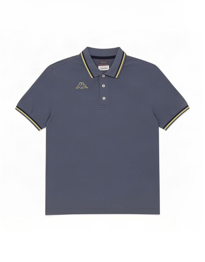 Kappa Herren-Poloshirt, große blaue Baumwolle