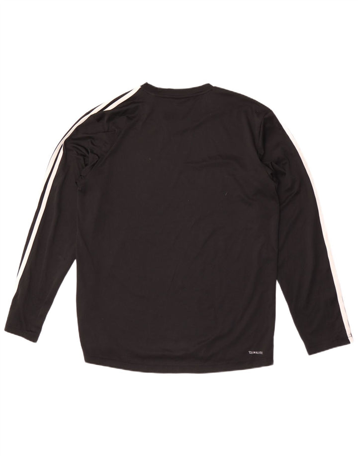 Adidas Herren Climalite Top Langarm Large Schwarz Polyester
