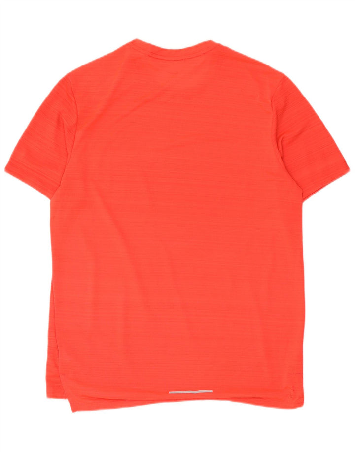 Nike Herren Dri Fit T-Shirt Top Mittelrot gestreift aus Polyester