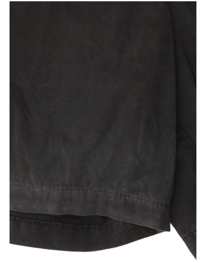 Marks & Spencer Damen Chinoshorts UK 12 Medium W32 Schwarze Baumwolle