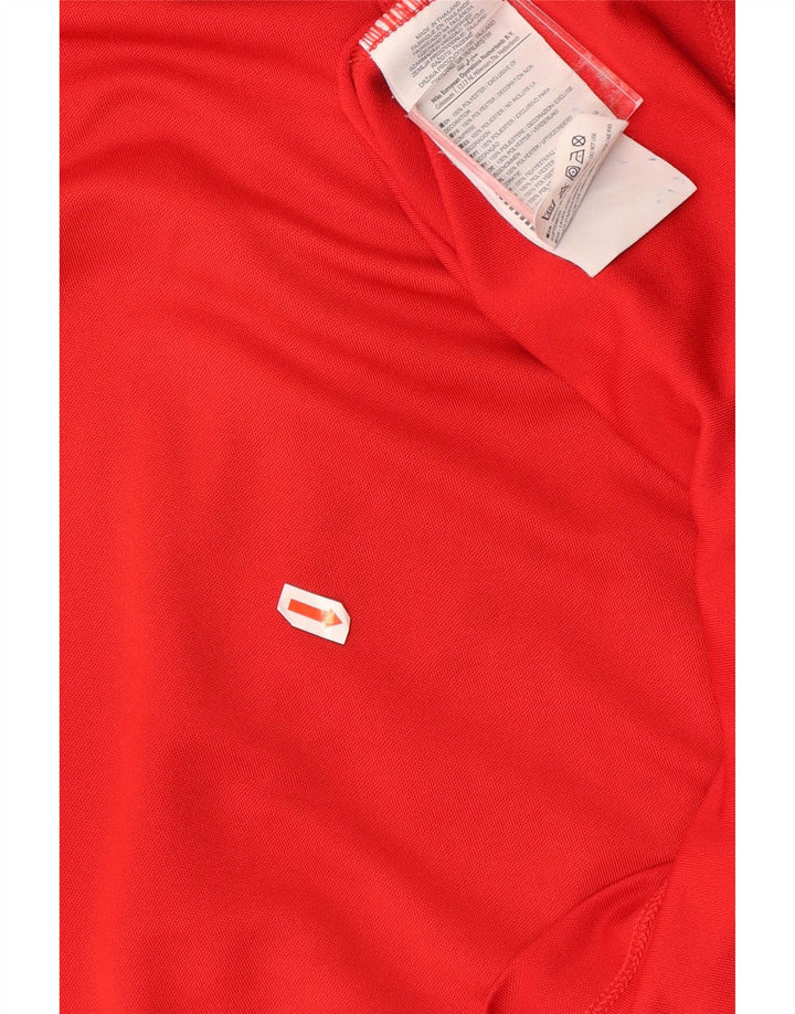 NIKE Herren Dri Fit Poloshirt UK 47/48 2XL Rot Polyester
