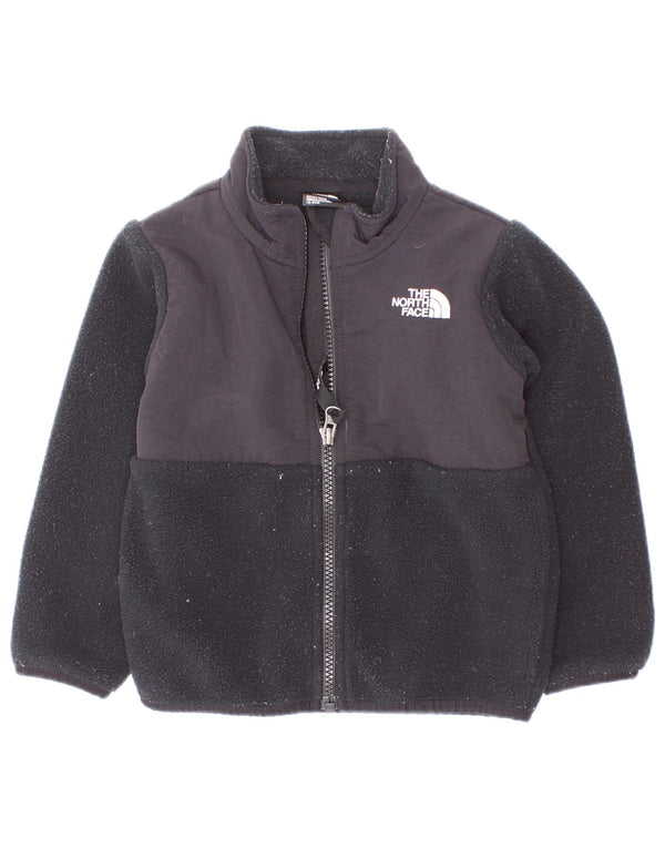 The North Face Baby-Jungen-Fleecejacke, 18–24 Monate, schwarzes Farbblockdesign
