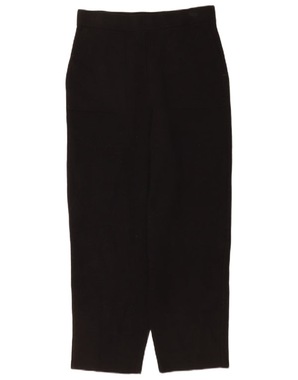Kurze Hose von Zara für Damen, mittelgroß, W28, L24, schwarze Viskose