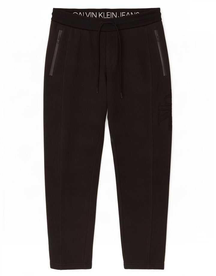 Calvin Klein Jeans Herren-Trainingshose, mittelschwarz, Baumwolle