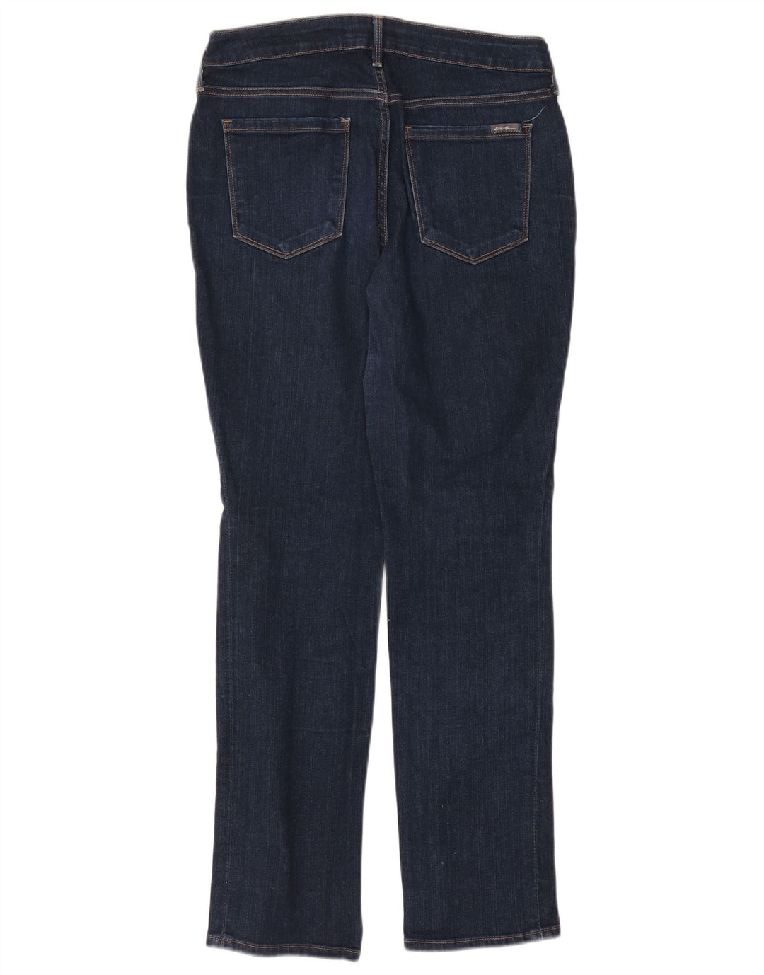 Eddie Bauer Damen Straight Jeans US 8 Medium W29 L29 Marineblaue Baumwolle