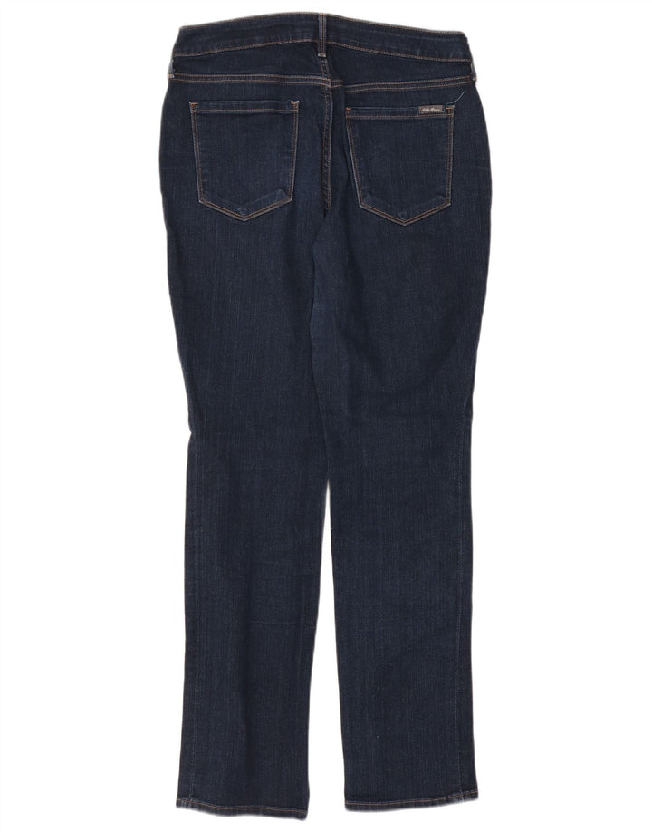 Eddie Bauer Damen Straight Jeans US 8 Medium W29 L29 Marineblaue Baumwolle