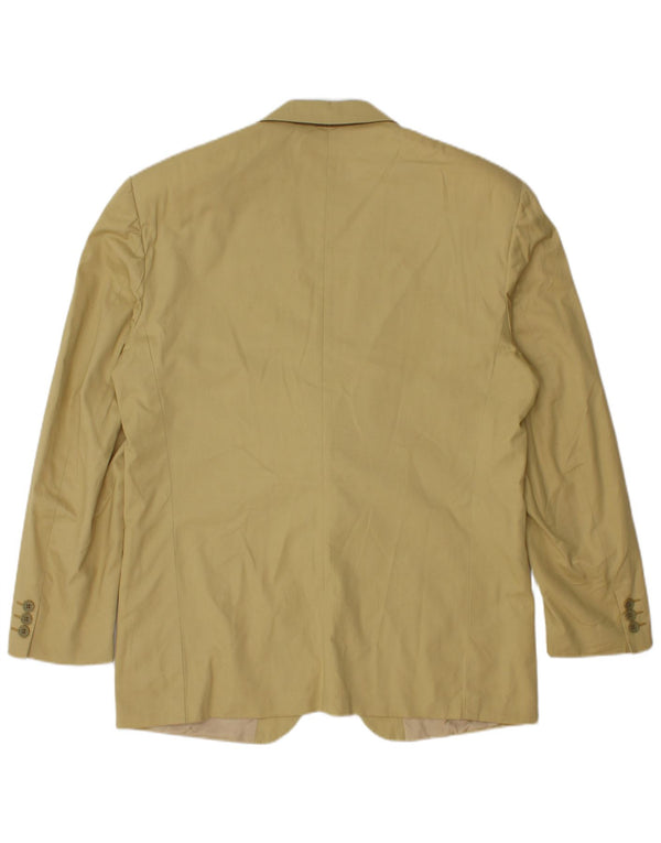 Cacharel Herren 2-Knopf-Blazerjacke IT 52 XL Beige Baumwolle