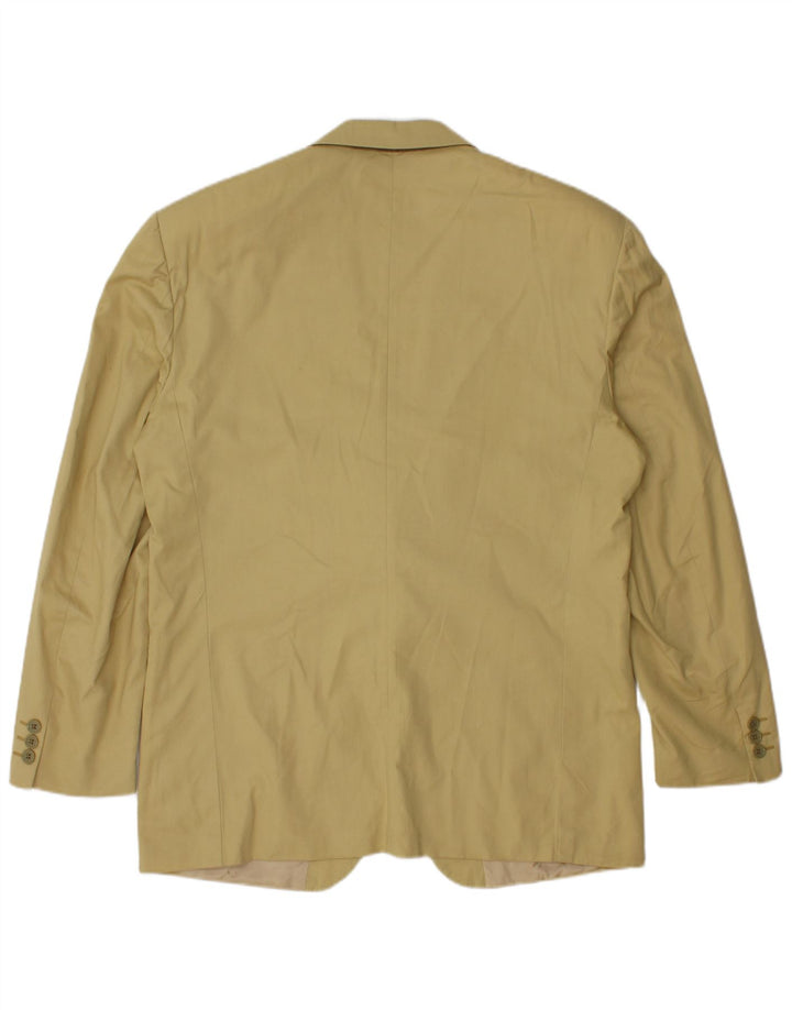 Cacharel Herren 2-Knopf-Blazerjacke IT 52 XL Beige Baumwolle