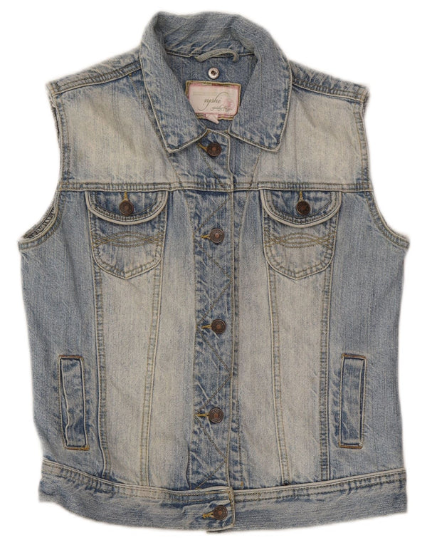 Vintage Jeansweste für Mädchen, 13–14 Jahre, blaue Baumwolle