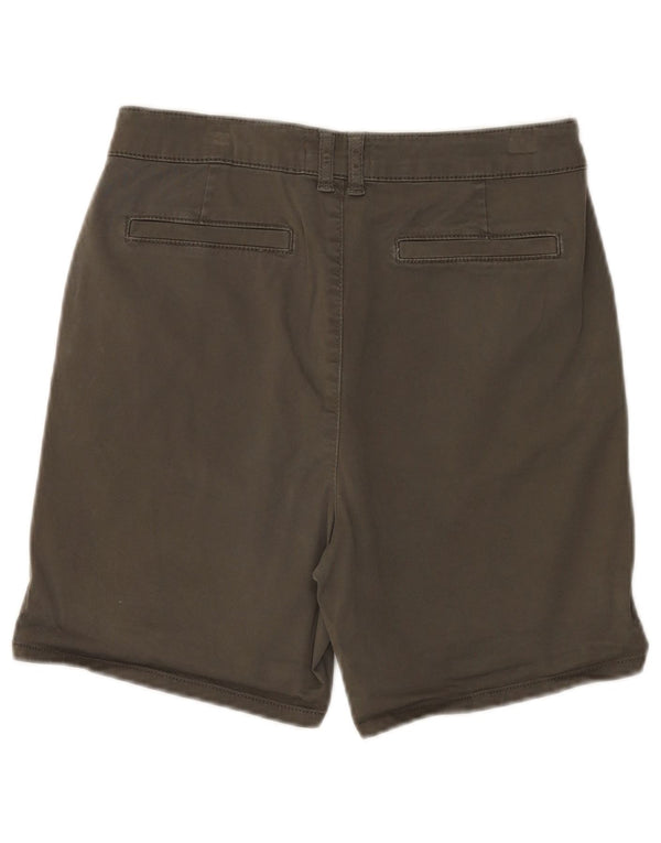 MINT VELVET Damen Chinoshorts UK 10 Small W28 Grüne Baumwolle