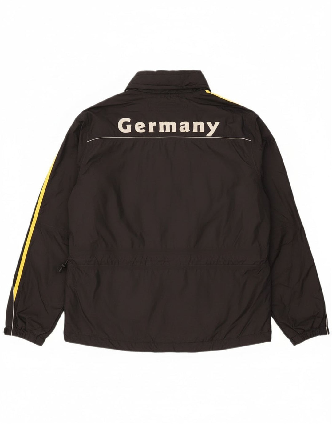 Adidas Herren Deutschland Graphic Windbreaker Jacke UK 38/40 Mittelschwarzes Nylon