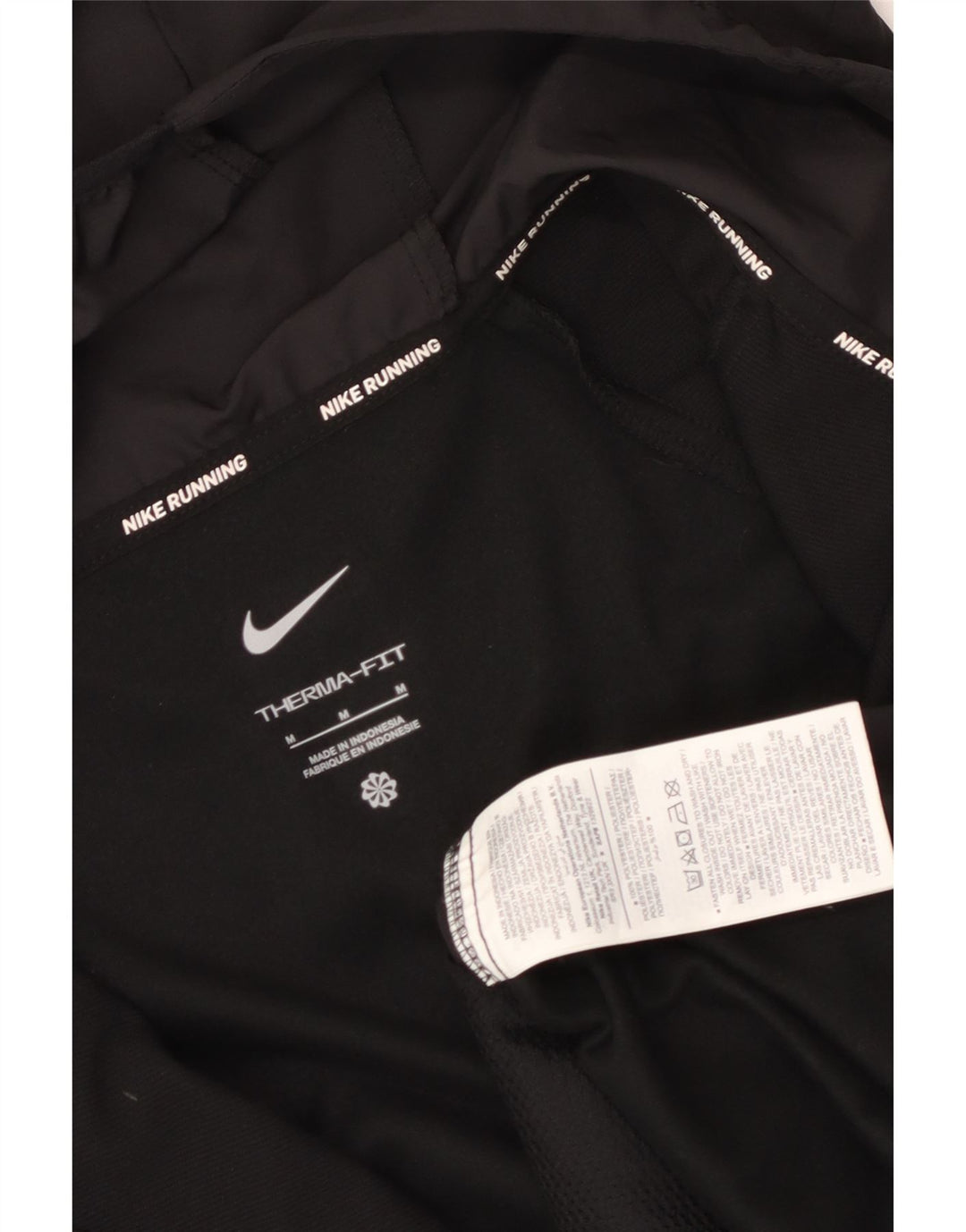 NIKE Herren Therma-Fit Kapuzen-Trainingsanzug-Top-Jacke, Mittelschwarz, Farbblock