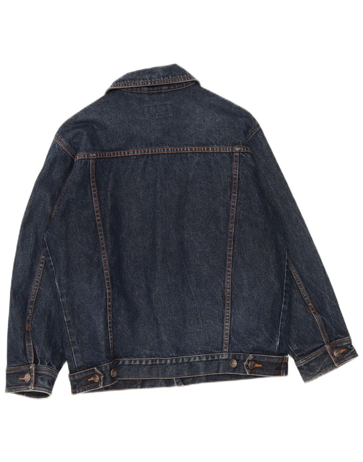 WPM Herren Jeansjacke UK 42 XL Blaue Baumwolle
