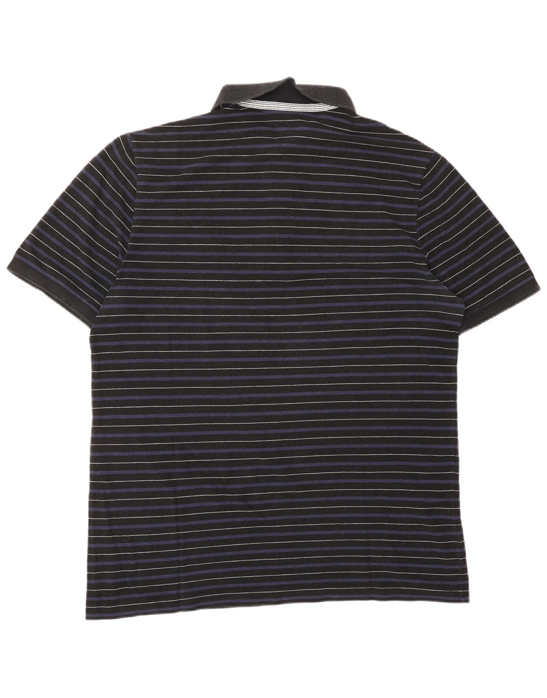 Lacoste Herren Poloshirt Größe 6 XL Marineblau gestreiftes Lyocell