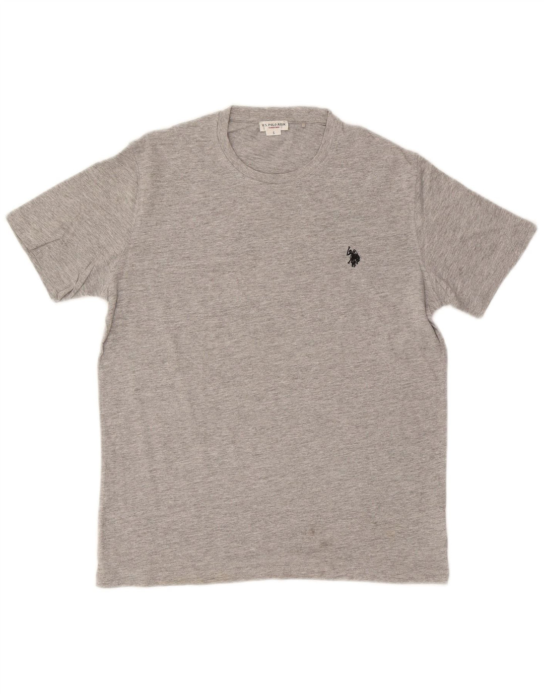 U.S. Polo Assn. Herren-T-Shirt-Oberteil, Größe S, Grau, Baumwolle
