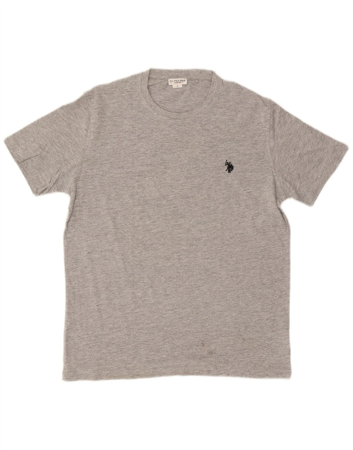U.S. Polo Assn. Herren-T-Shirt-Oberteil, Größe S, Grau, Baumwolle