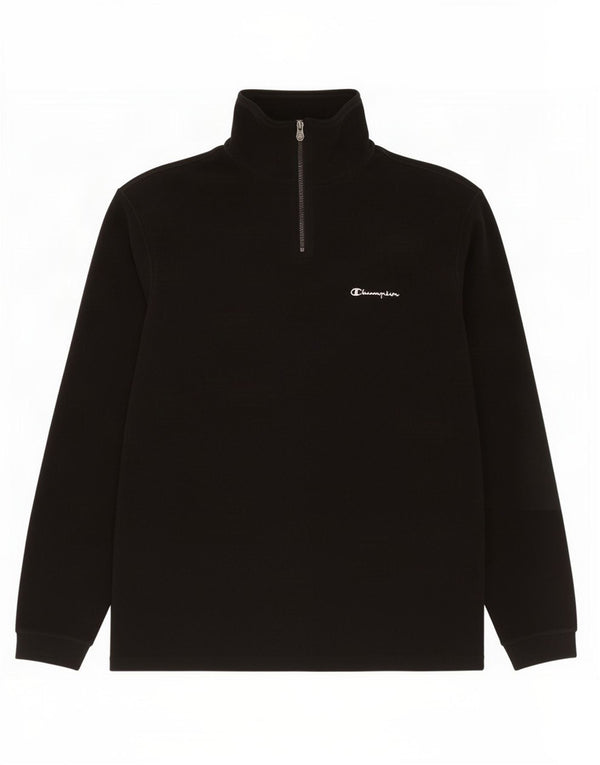 Champion Herren-Fleecepullover mit Reißverschluss, 2XL, Schwarz