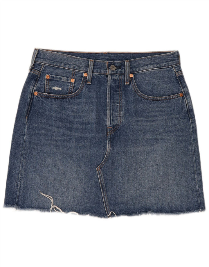 Levi's Damen Jeansrock W30 Mittelblau
