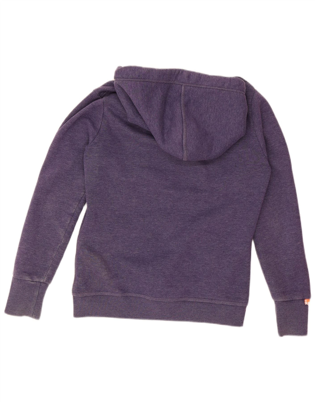 Superdry Damen-Kapuzenpullover mit Reißverschluss, UK 14, mittellila, Baumwolle