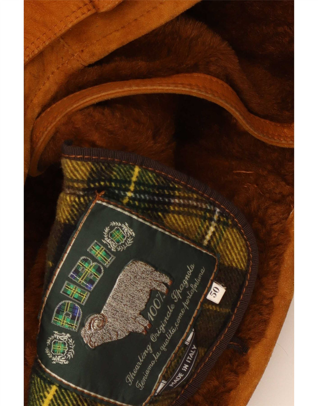 Dibi Herren-Lammfelljacke IT 50 Large Brown