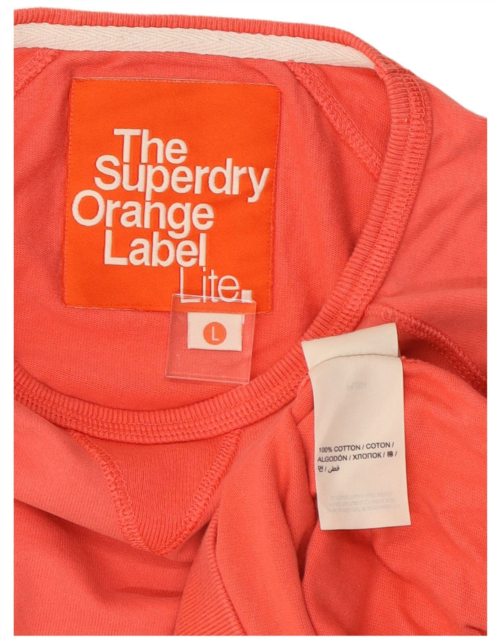 SUPERDRY Damen-Sweatshirt-Pullover UK 16 Large Pink