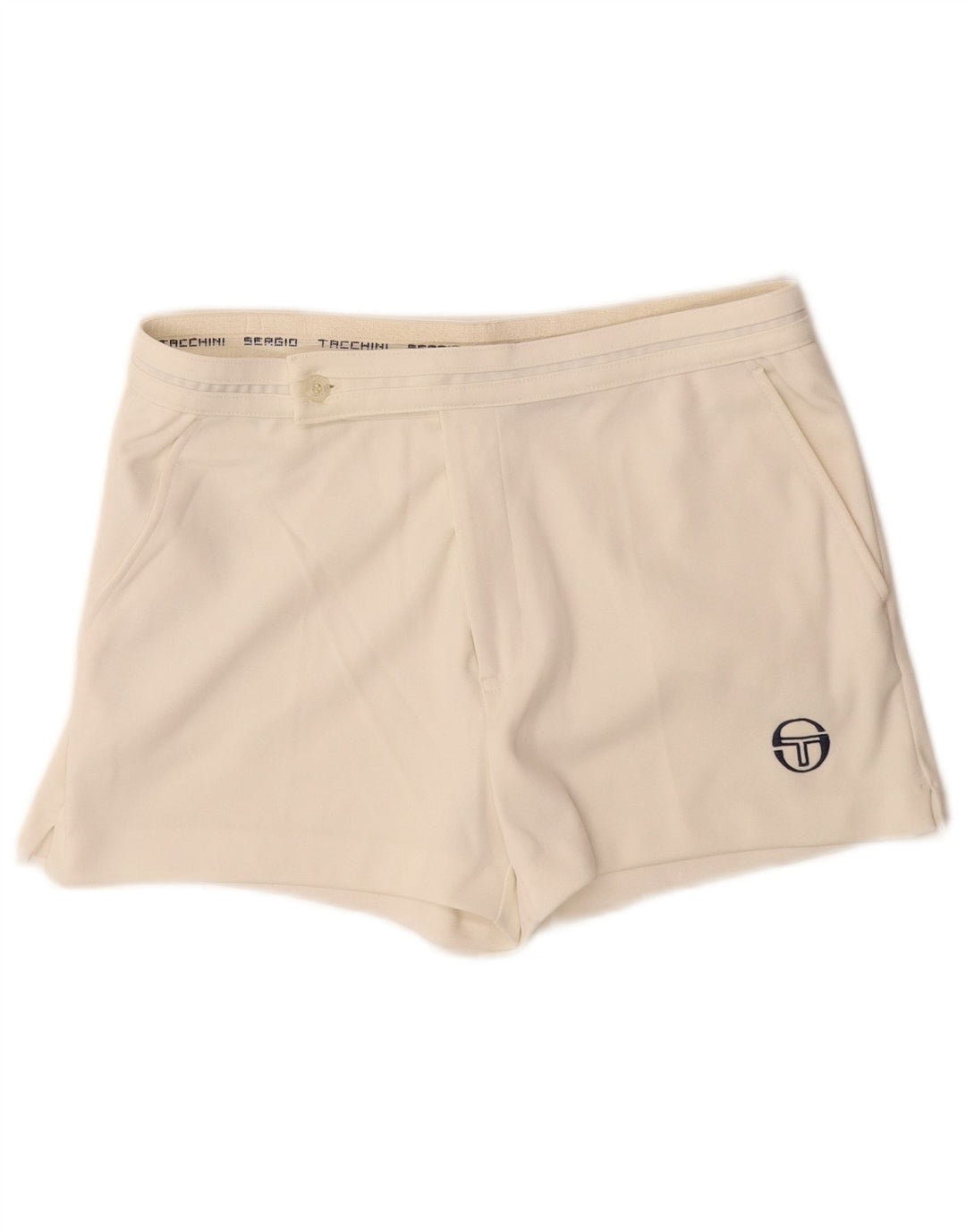 SERGIO TACCHINI Herren Chinoshorts IT 48 Medium W30 Weiß Polyester
