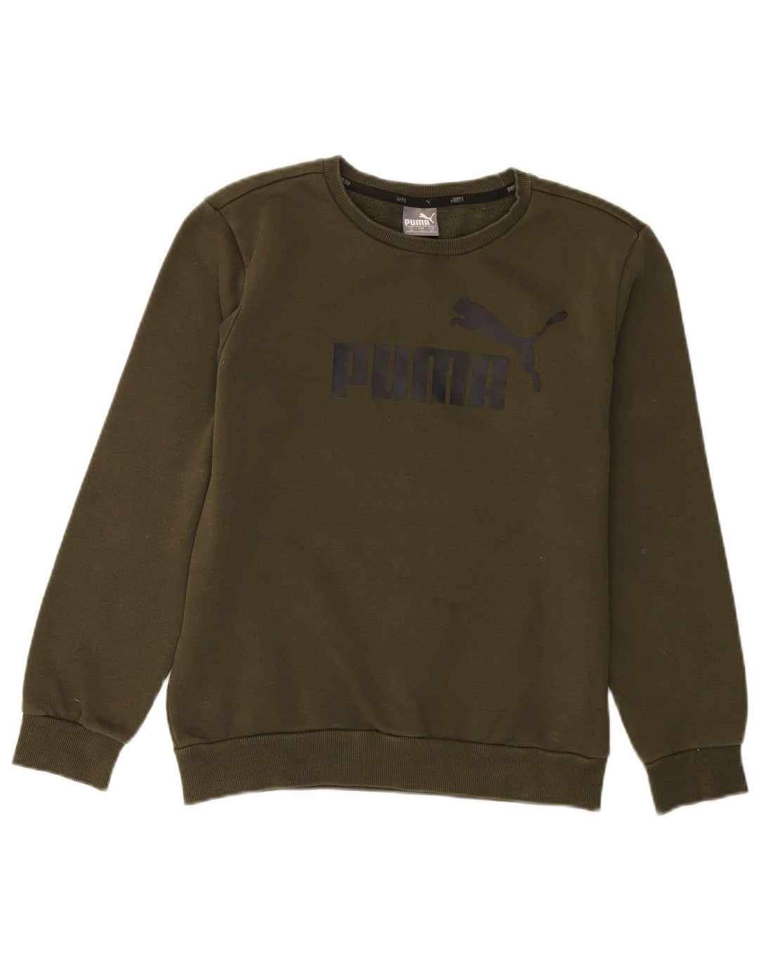 Puma Herren Grafik Sweatshirt Pullover XS Khaki Baumwolle
