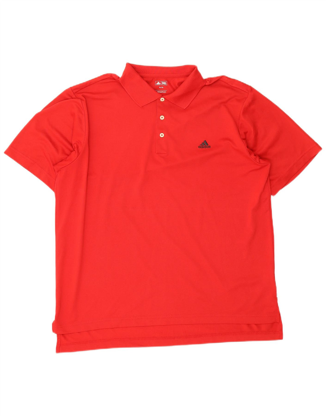 Adidas Herren Poloshirt XL Rot Polyester